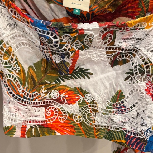 FARM Rio Colorful Tropical Print Blouse - Picture 4 of 5